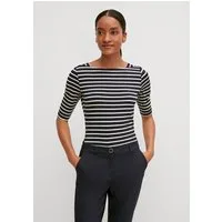 comma 3/4-Arm-Shirt T-Shirt Streifenshirt im Slim Fit