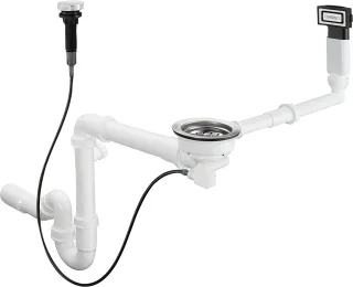 Hansgrohe Automatische Ab- und Überlaufgarnitur Einzelbecken Granit D16-11, 43937000 43937000