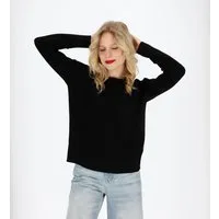 halsüberkopf Accessoires Strickpullover Feinstrick mit Rundhals aus Merinowolle