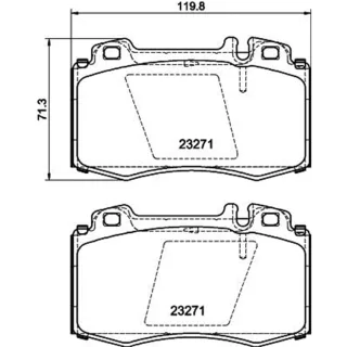 Hella Bremsbel?ge vorne Mercedes M-Klasse S-Klasse Sl 8DB355008-691