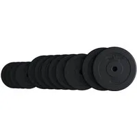 GORILLA SPORTS Hantelscheibe E-Series Hantelscheibenset 25mm 30 kg, 30 kg, (18-tlg)