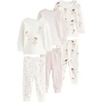 Next Pyjama Ballerina-Schlafanzug aus Baumwolle, 3er-Pack (6 tlg)