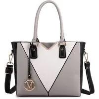 Miss Lulu Handtasche Damen Handtasche mit V-förmigem Design und abnehmbarem Schultergurt (1-tlg)