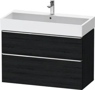 Duravit D-Neo Waschtischunterbau wandhängend Eiche Schwarz Matt 984x442x625 mm - DE4374010160000 DE4374010160000