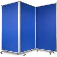 Karat Stellwand Filz-Trennwand, In 2 Farben & 2 Größen erhältlich, 8 Rollen, 3 Teilig