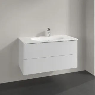 Villeroy und Boch Antao Waschtisch-Unterschrank K05000GF 98,8x50,4x49,6cm, ohne Frontstruktur, glossy white lacquer