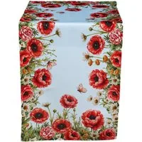 texpot Tischdecke Tischläufer Druck Mohnblumen Frühling (1-tlg)