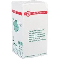 Nobamed Wundpflaster Nobatop 8 Vliesstoffkompressen, 4-fach, 200er Pack (200 St)