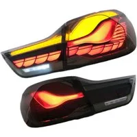 LLCTOOLS Rückleuchte Hell leuchtende LED Rückleuchte mit E-Prüfzeichen passend für BMW, 4er F32 Coupe, F33 Cabrio, F36 Gran Coupe, F82 M4 (2013-2021), Rücklicht, Bremslicht, Nebelschlussleuchte, Blinklicht und Rückfahrlicht, Voll LED, Dynamischer Bli