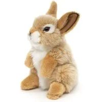 Uni-Toys Kuscheltier Hase, stehend - versch. Farben - 18 cm - Plüsch-Kaninchen - Plüschtier, zu 100 % recyceltes Füllmaterial