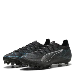Puma - "Ultra Pro" Fußballschuhe mit festem Boden für Herren (Schwarz/Silber)