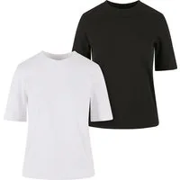 URBAN CLASSICS T-Shirt Urban Classics Damen Ladies Classy Tee 2-Pack (1-tlg)