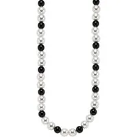 Bruno Banani Edelstahlkette Schmuck Geschenk, mit Achat und Muschelkernperle