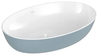 Villeroy & Boch Aufsatzwaschbecken Artis 610x410mm Oval ohne Überlauf Frozen 419861BCS6
