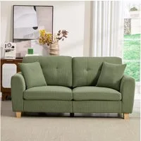 CANMOV Schlafsofa Canmov 2&3 Sitzer Sofa, Sofas Wohnzimmer mit Seitentasche & Kissen, kleines sofa, schlafsofa dauerschläfer, 176cm Breite, couch