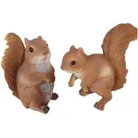 Aspinaworld Dekofigur Deko Eichhörnchen Figur im 2 er Set 17 cm
