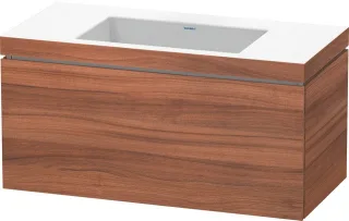 Duravit L-Cube c-bonded Set wandhängend Nussbaum Matt 1000x480x500 mm - LC6918N7979 LC6918N7979