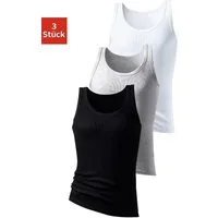 H.I.S Tanktop Feinripp (Packung, 3-tlg) aus weicher Baumwollqualität