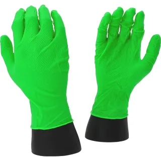 COMPETITION Handschuhe Nitril grün Box 10er Pack * 50 Stück grün L - 512.0463OP
