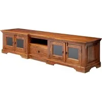Massivmoebel24 TV-Board OXFORD (Massivholz), TV-Board Akazie 210x50x50 honig lackiert OXFORD #0339