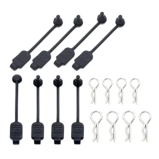 8PCS RC Car Body Clip Rubber Retainer Shell Fixed Buckle Lock 8301 for Arrma Losi ZD Racing 1/8 1/10 1/16 Vehicles Model