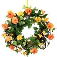 Kunstkranz Wildrosen, I.GE.A., Höhe 8 cm, Rosenkranz, Türkranz, Rosenblüten