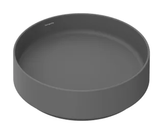 Hansgrohe Xuniva Evo S Aufsatzwaschtisch 400/400 ohne Hahnloch und Überlauf, Schiefergrau Matt, 6032 60323760