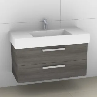 Artiqua 411 Waschtischunterschrank für Vero 032910 Graphit Struktur quer, 411-WU2L-D08-7070-401 411-WU2L-D08-7070-401
