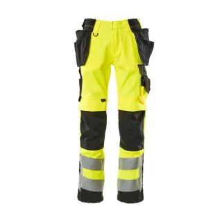 MASCOT Wigan Hose mit Hängetaschen SAFE SUPREME Hi-vis Gelb / Schwarz 46 - 15531-860-1709-90C46