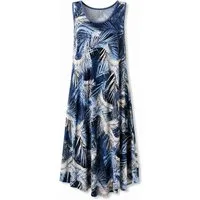 ITALY VIBES Sommerkleid - leichtes Viskosekleid Ärmellos mit A-Linie - Damen Kleid ONE SIZE- passend für Größen von M-XL