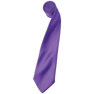 Premier Herren-Krawatte aus Satin (schmale Klinge) (Reiches Violett)