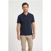 camel active Poloshirt normale Passform, Polokragen, 2-Knopf-Form, mit Logo-Stickerei