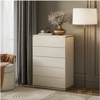 Vicco Kommode Linette, Cashmere/Gold, 76 x 109.1 cm mit 5 Schubladen (1 St)