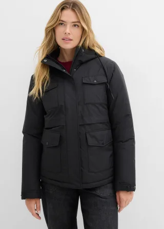 bonprix Wasserdichte Funktions-Jacke, schwarz, Gr.44, Wasserdichte Funktions-Jacke
