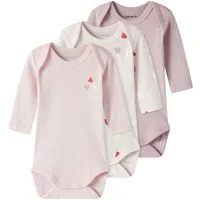 Name It Langarmbody NBFBODY 3P LS CARINARIA HEART NOOS (Packung, 3-tlg)