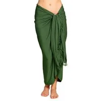PANASIAM Sarong Pareo einfarbig in 2 Größen als Strandtuch Strandkleid Strandrock, Viskose, oder Bikini Cover-up Tuch für den Strand Schultertuch Schal Halstuch