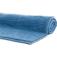 liebling Badematte, Fußbodenheizung geeignet, Polyester, rechteckig, Antirutsch-Beschichtung, sehr Saugfähig, Größe: 50x70 cm, fjord