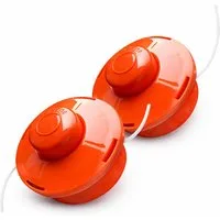 NEMAXX Fadenspule FS1 Tap & Go Fadenkopf (Trimmerkopf), (Trimmerkopf für Motorsense / Freischneider–Schnittkreis 380 mm–Orange), drehzahlfest bis 10.500 U/min, effizientes Trimmen, bruchsicher