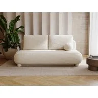 Compleo Schlafsofa Sofa ohne Armlehnen, moderne runde Form, Moderne Couch, Viele Farben zur Auswahl, Breite: 209 cm