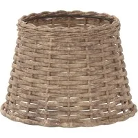 vidaXL Lampenschirm Lampenschirm Braun Ø25x17 cm Korbweide