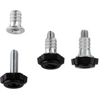 SO-TECH® Möbelfuß 10 Stück Verstellschraube M6 x 20,9 mm (Gesamtlänge 27,7 mm), (10-St), mit Einschlagmutter Verstellfüße Stellfüße Möbel-Regulierschraube