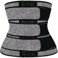Passioni Bauchbänder Waist Trainer Fitnessgürtel Neopren mit Ösen und 2 Klettverschlüsse
