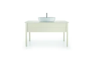 Duravit Luv Konsolenwaschtischunterbau bodenstehend Nordic Weiß Seidenmatt 1338x570x743 mm - LU95610 LU956103939