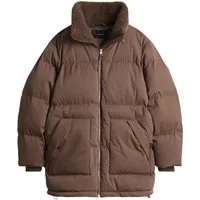 OPUS Kurzjacke braun,Outdoor,Polyester,Unifarben,Stehkragen,Lang,Regular Fit