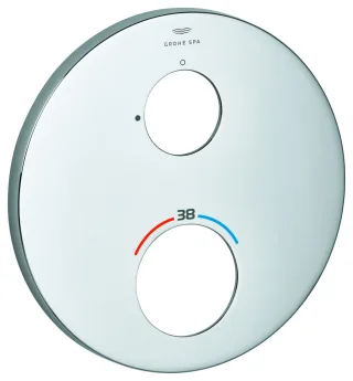 GROHE Rosette 49244 rund für Thermostat-FMS cool sunrise gebürstet, 49244GN0 49244GN0