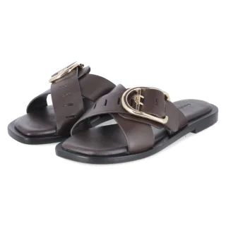 Copenhagen Shoes Pantoletten VIBES X ME  Braun - Gr. 36 -  Echt Leder