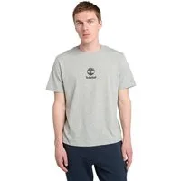 Timberland T-Shirt Print Stack Logo Short Sleeve Tee Kurzarm-Design, mit Rundhalsausschnitt mit Rippbündchen, aus Baumwolle