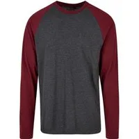 Build Your Brand Langarmshirt Herren Contrast Raglan Longsleeve Langarmshirt