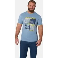 Jan Vanderstorm T-Shirt HENTUR mit knalligen Kontrasten