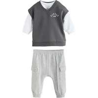 Next Shirt & Leggings Baby-Set mit Westentop und Leggings (3-tlg)